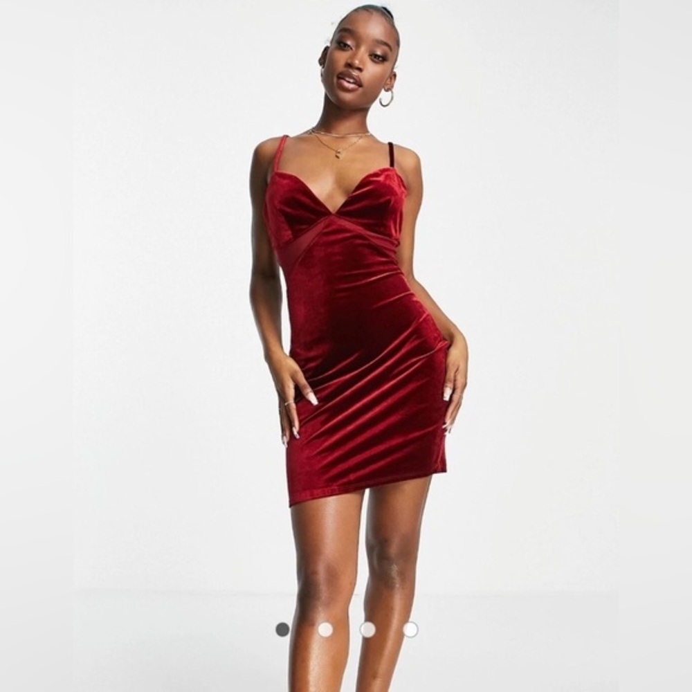 Asos Luxe ·‎ Velvet Cut Out Dress